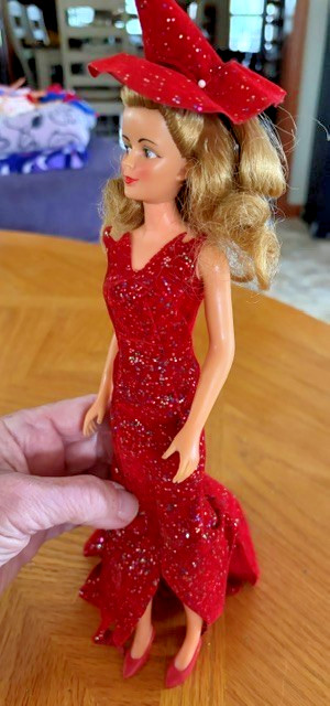 Vintage *HTF* 1965 Ideal Bewitched Samantha Doll – Dress Hat Broom Undies Shoes!