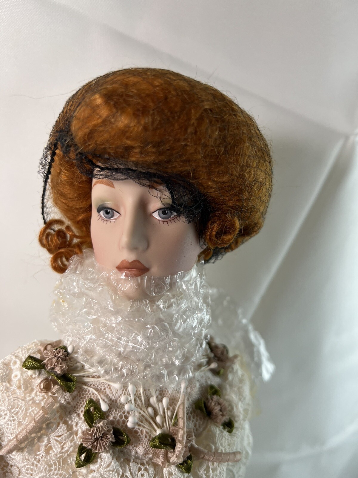 Franklin Mint Heirloom Dolls Gibson Girl Anniversary Bride ~ Porcelain~Rare NIB