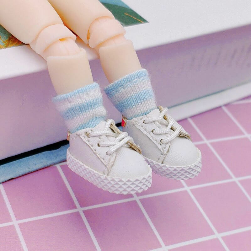 Accessories Clothing Patterned Striped Socks for 1:12 Scale Doll OB11 Obitsu