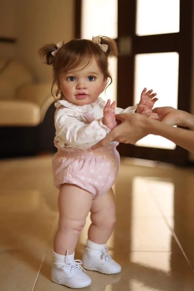 Angelbaby Big Reborn Realistic Baby Doll Reborn Toddler Girl 26 Inch Real Lif…