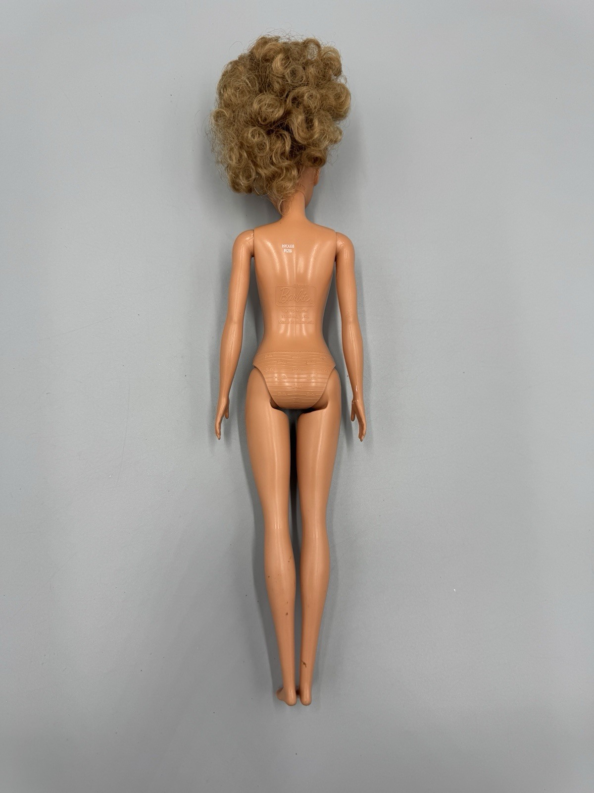 Barbie Curly Light Brown Dark Blonde Hair Hispanic Nude Doll 2015