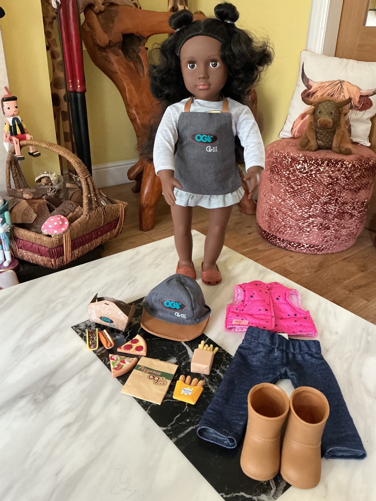 Our Generation delux Grill Doll Macy with extras “VGC”