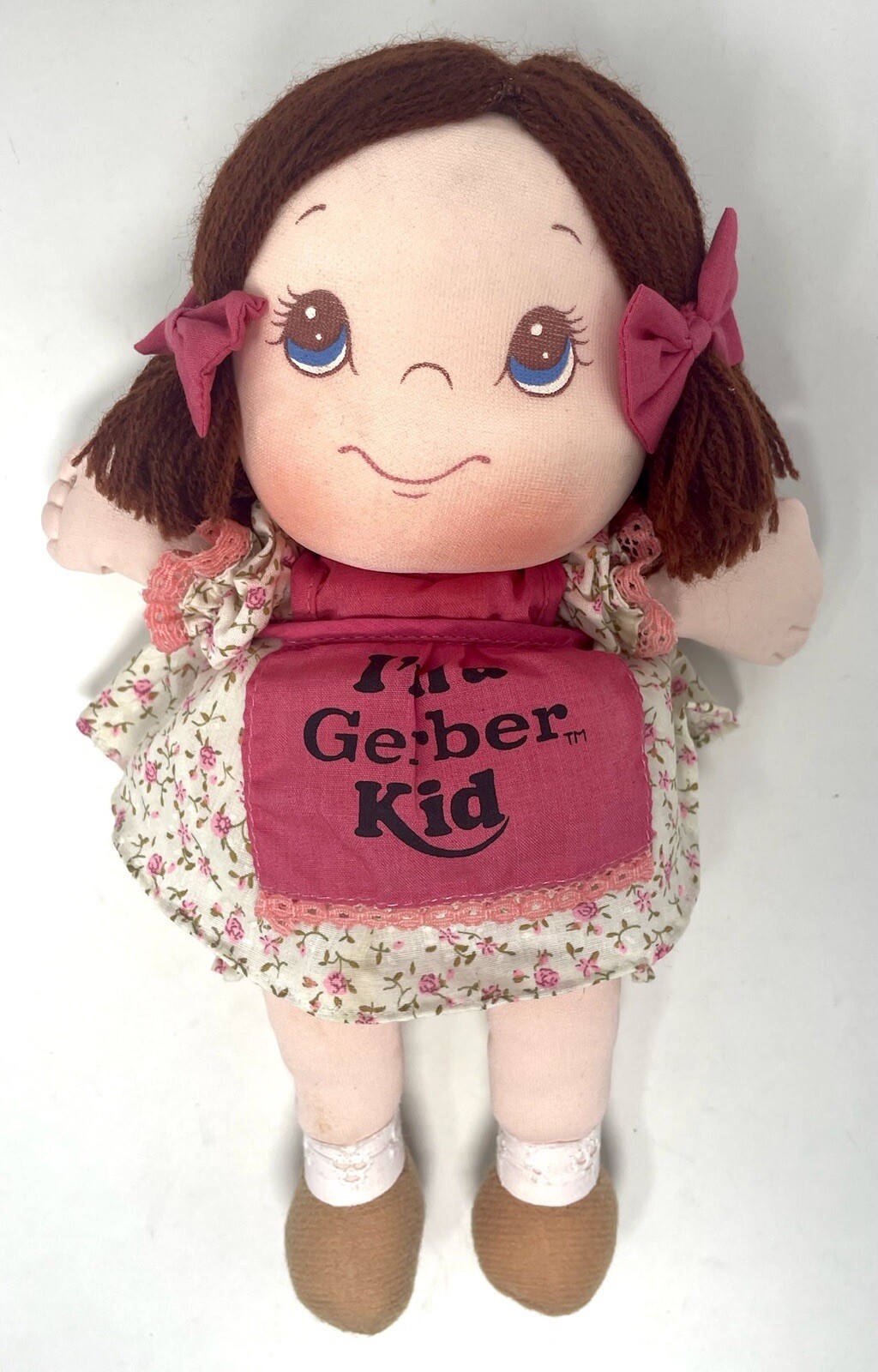 RARE Vintage 80’s Atlanta Novelty Co. – I’M A GERBER KID Girl Cloth Toy Doll!