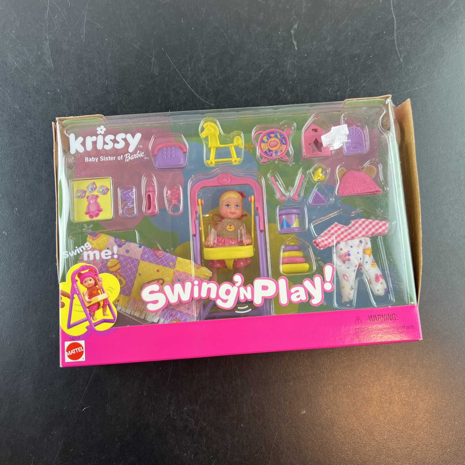 Krissy Baby Sister of Barbie Swing ‘N Play Doll Set Damaged Box RARE