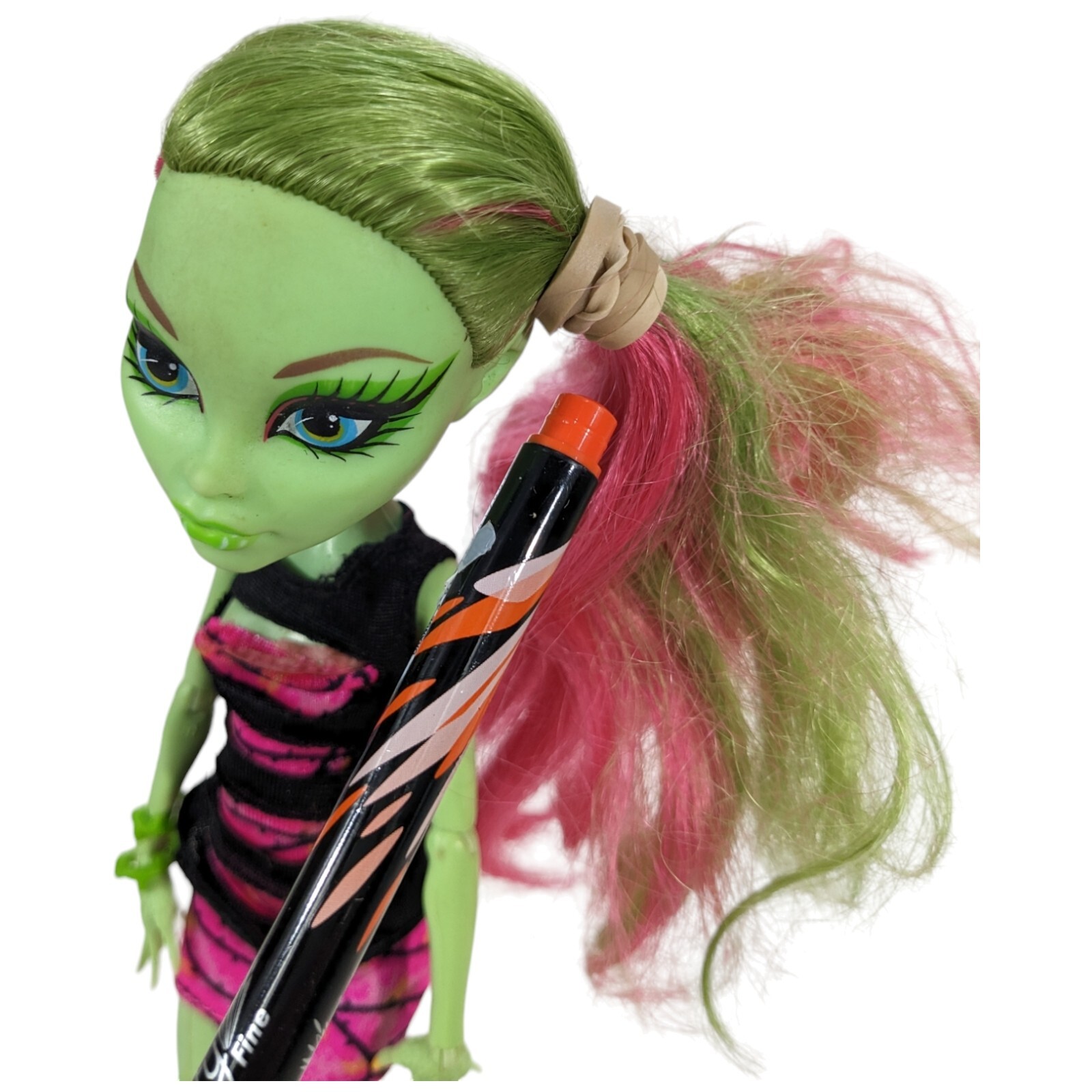 Monster High Venus McFlytrap Doll Coffin Bean Coffee Pink Green Girl 11 inch
