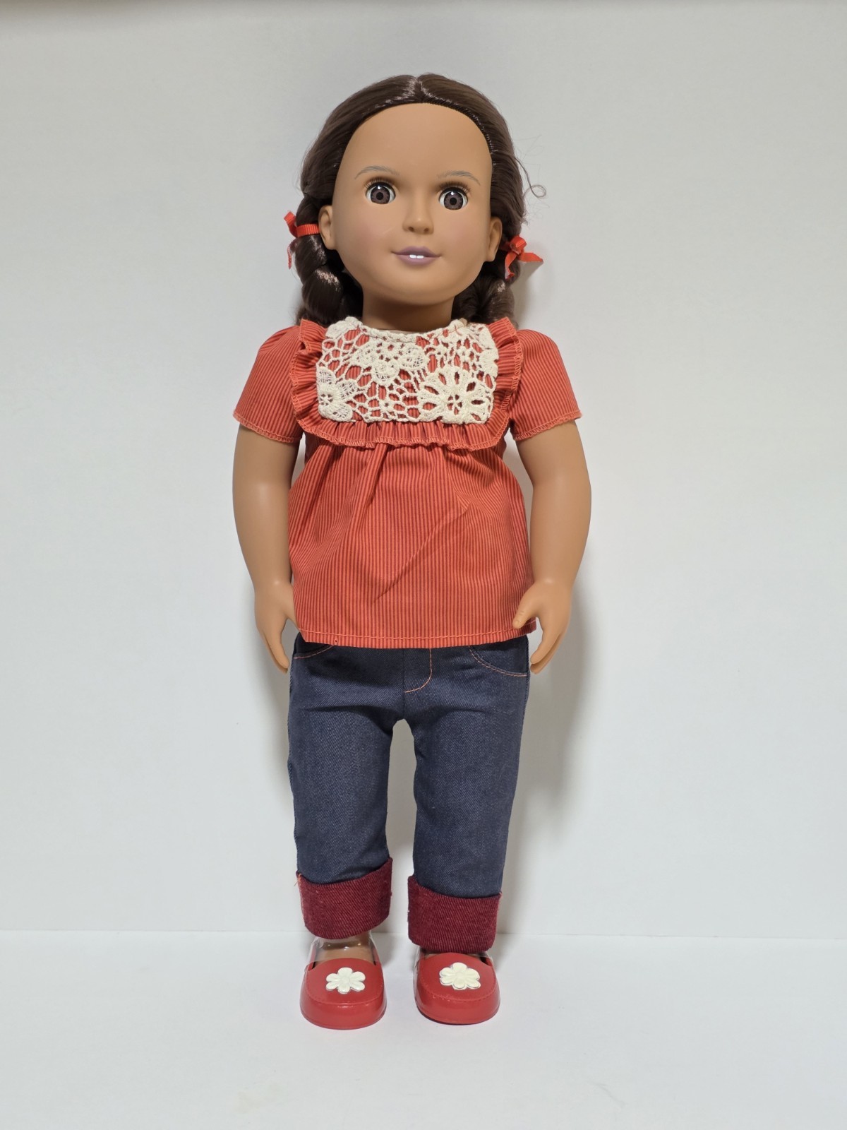Our Generation 18″ ALEJANDRA Doll (2014) Brown Hair Battat Original Clothes