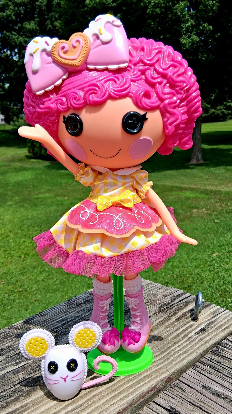Lalaloopsy Crumbs Sugar Cookie Super Silly Party Lim. Edi. 12″ Doll W Pet Mouse
