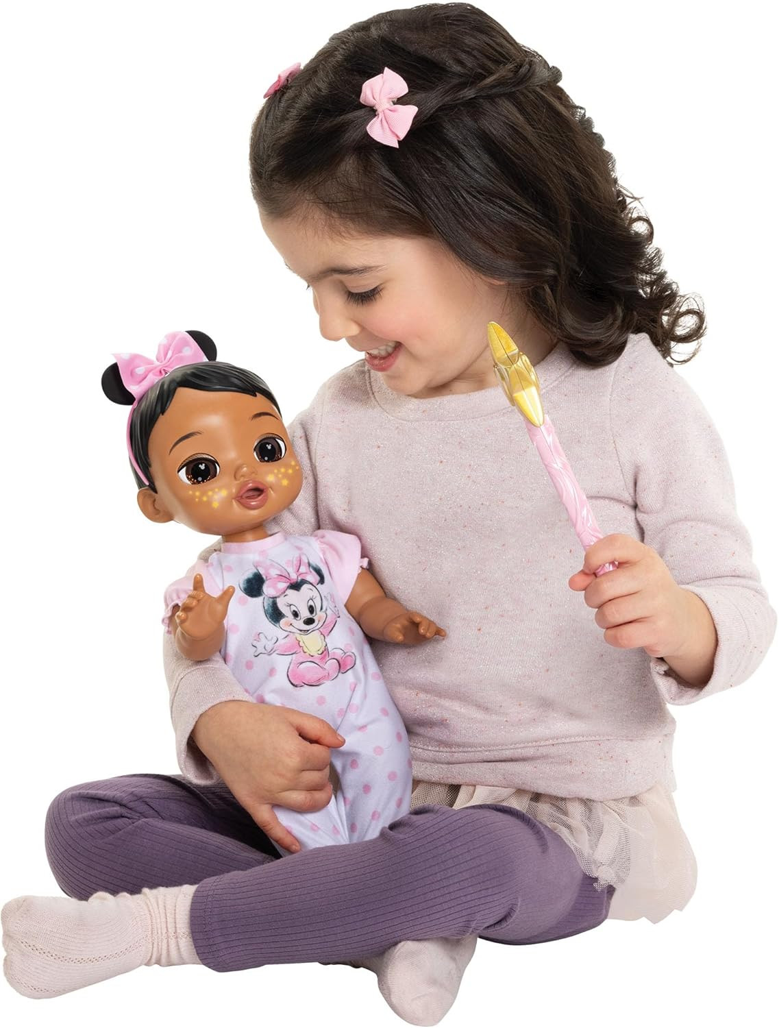 Disney Darlings 13-Inch Interactive Baby Doll – Magical Lights, Sounds, Music &