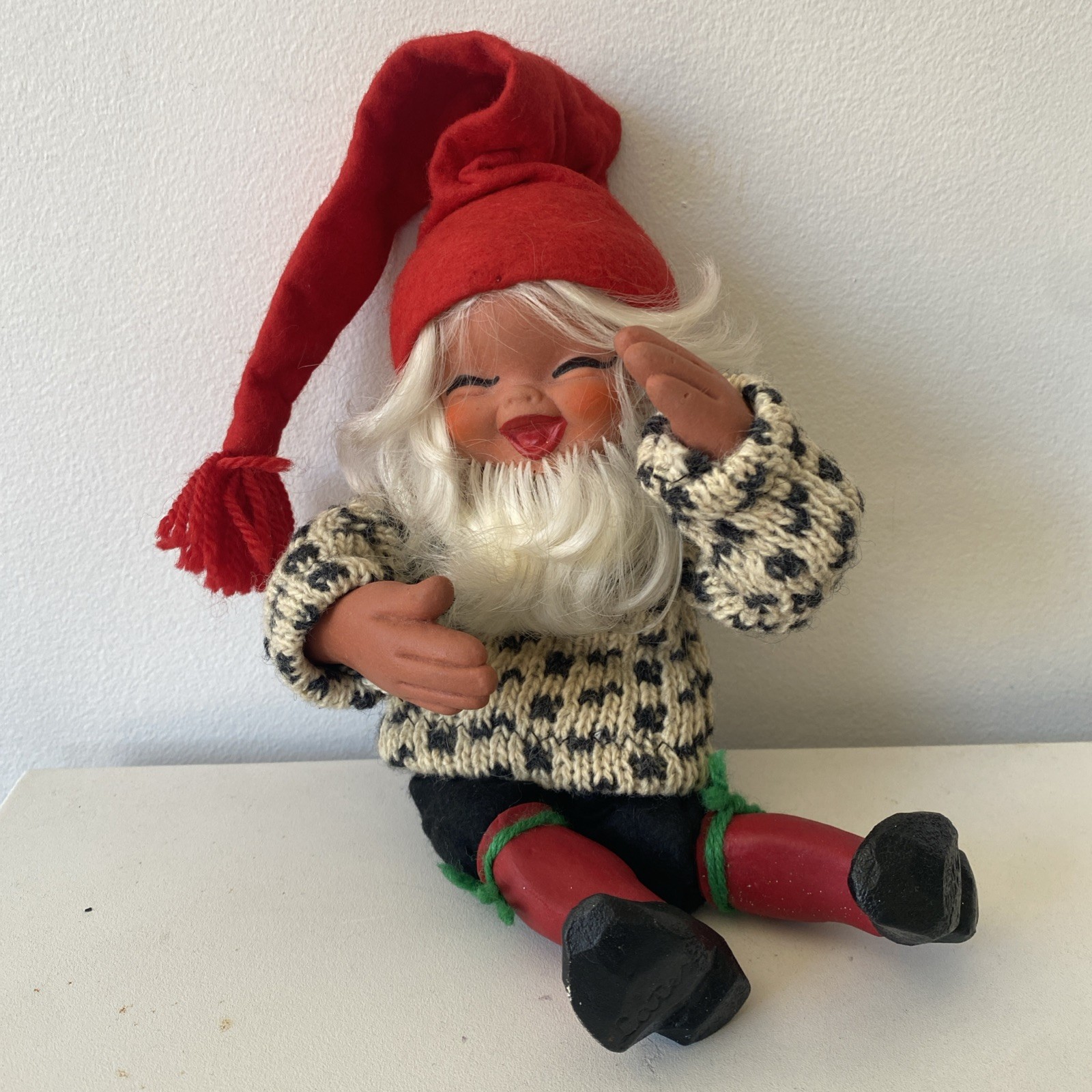 Vintage Arne Hasle 14″ Norge Norwegian Elf Gnome Christmas Poseable