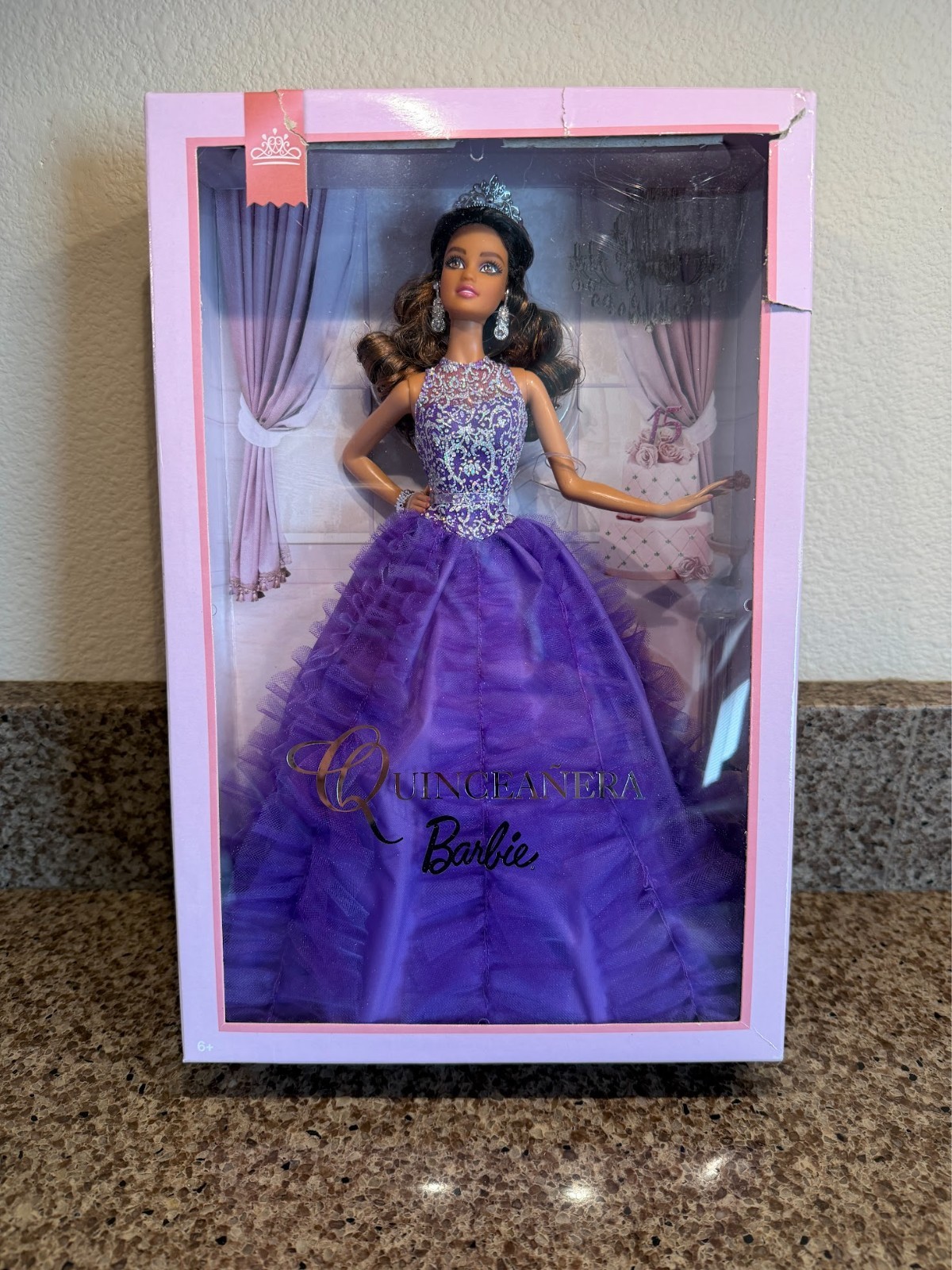 2016 Barbie Collection Quinceanera Purple Dress Mattel DWF61 NRFB – Box damage