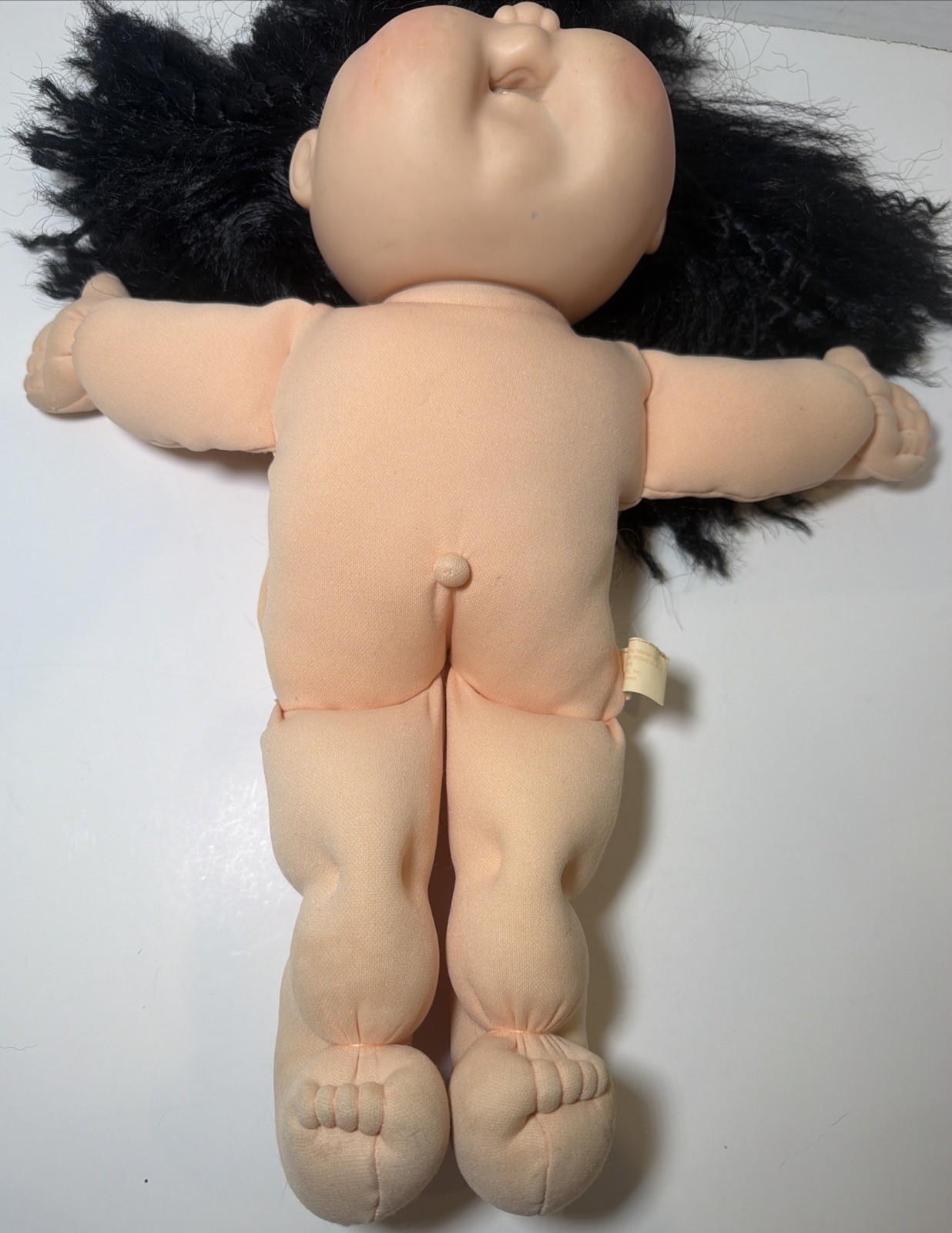 Cabbage Patch Braided Corn Silk Black Hair Blue Eyes 1995 Vintage Girl Doll