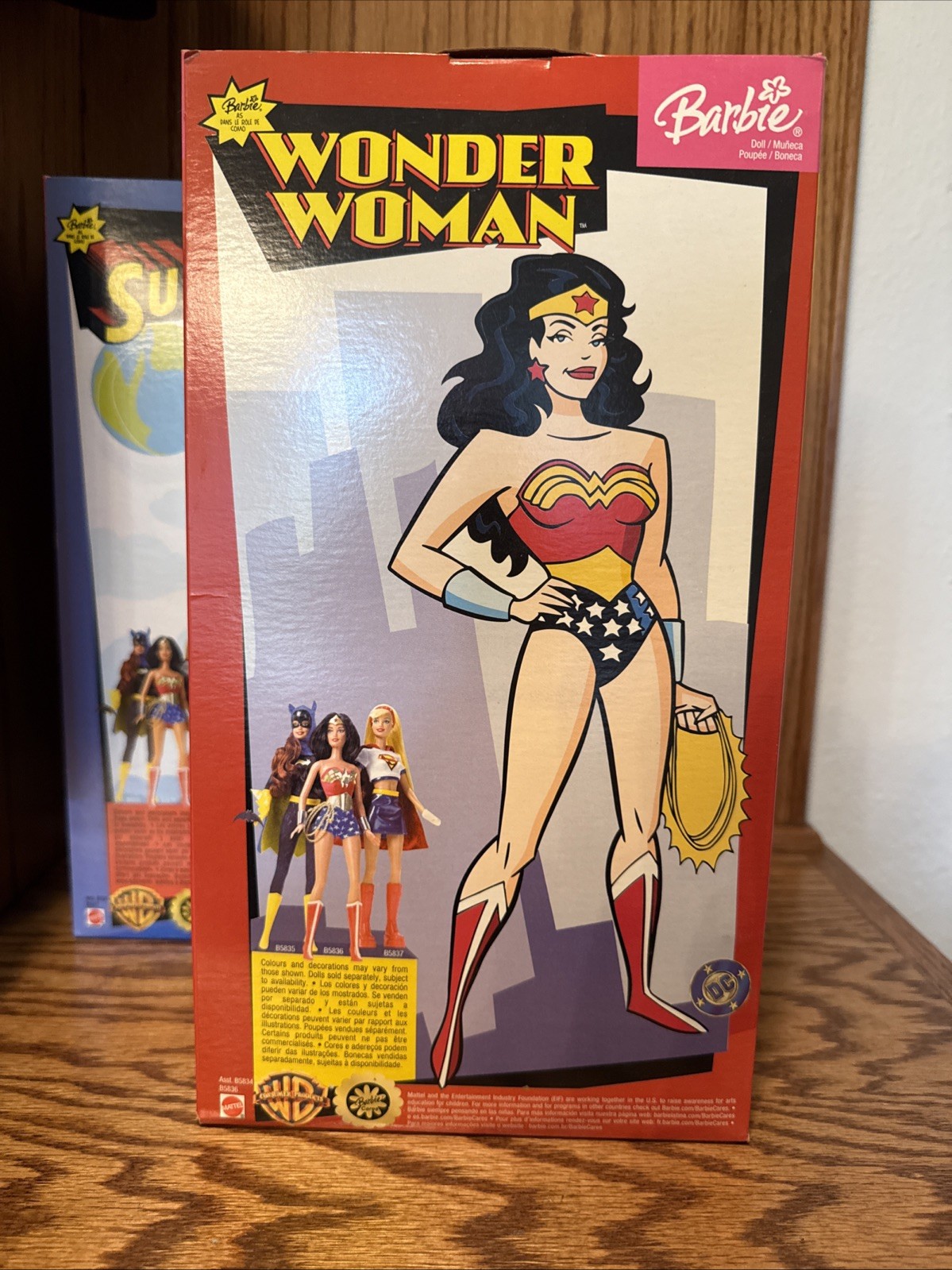 New DC Comics Super Hero Barbie Dolls LOT OF 3 Supergirl Wonder Woman & Catwoman