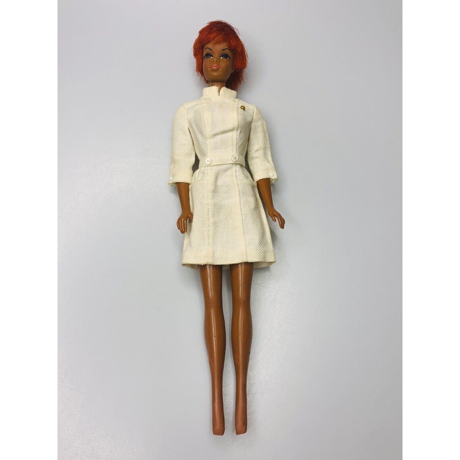 Vintage Nurse Julia Barbie Doll with Original Outfit, Missing Hat, Mattel 1970