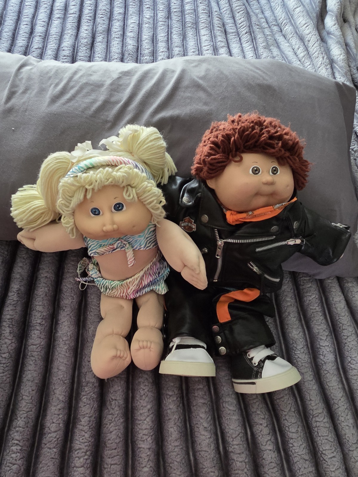2 Vintage Cabbage Patch Kids Girl Doll 1985 Boy Doll 1984