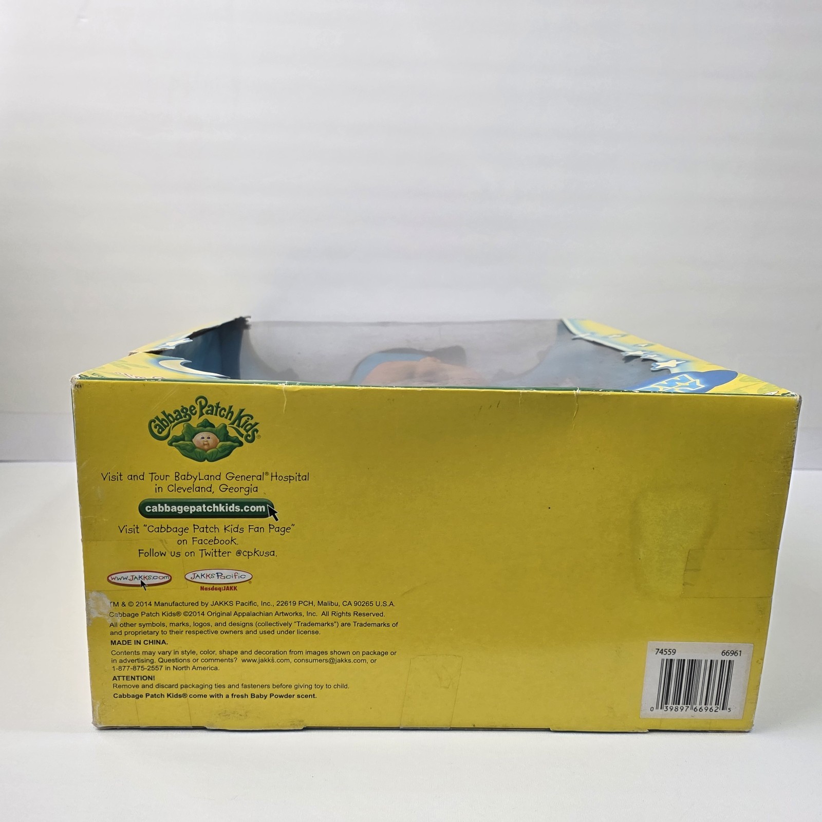Cabbage Patch Kids 2014 JAKKS Pacific Glow Party, Sleepy Time, DAMAGED BOX