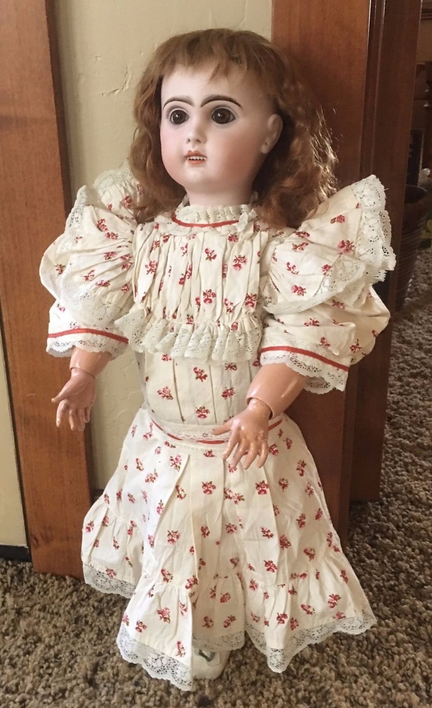 Antique Jumeau 9 French bisque doll 22″