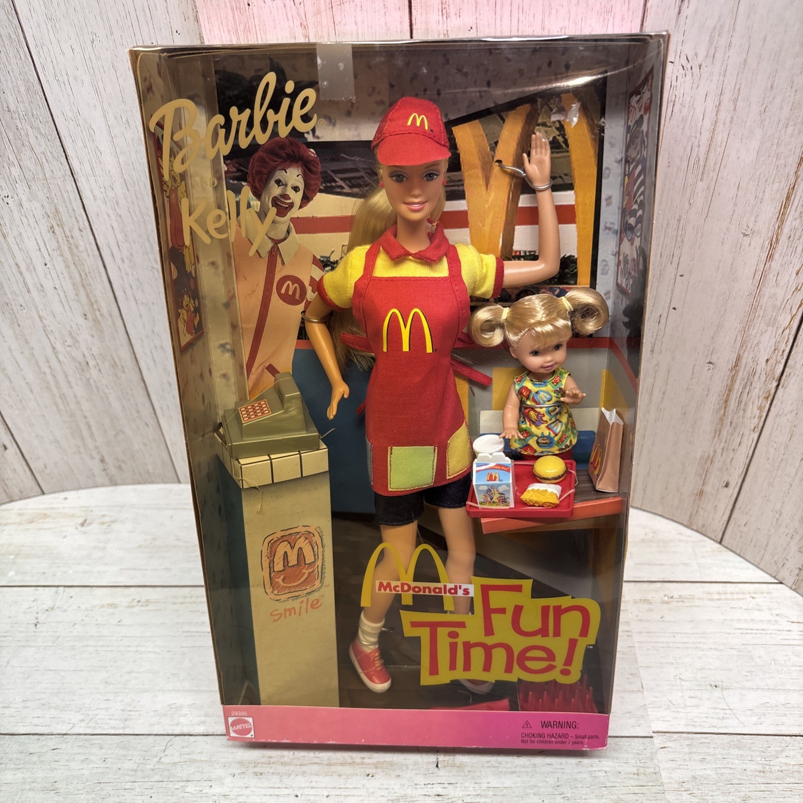 Mattel Barbie & Kelly McDonald’s Fun Time 2001 Doll Set #29395 NIB, NRFB