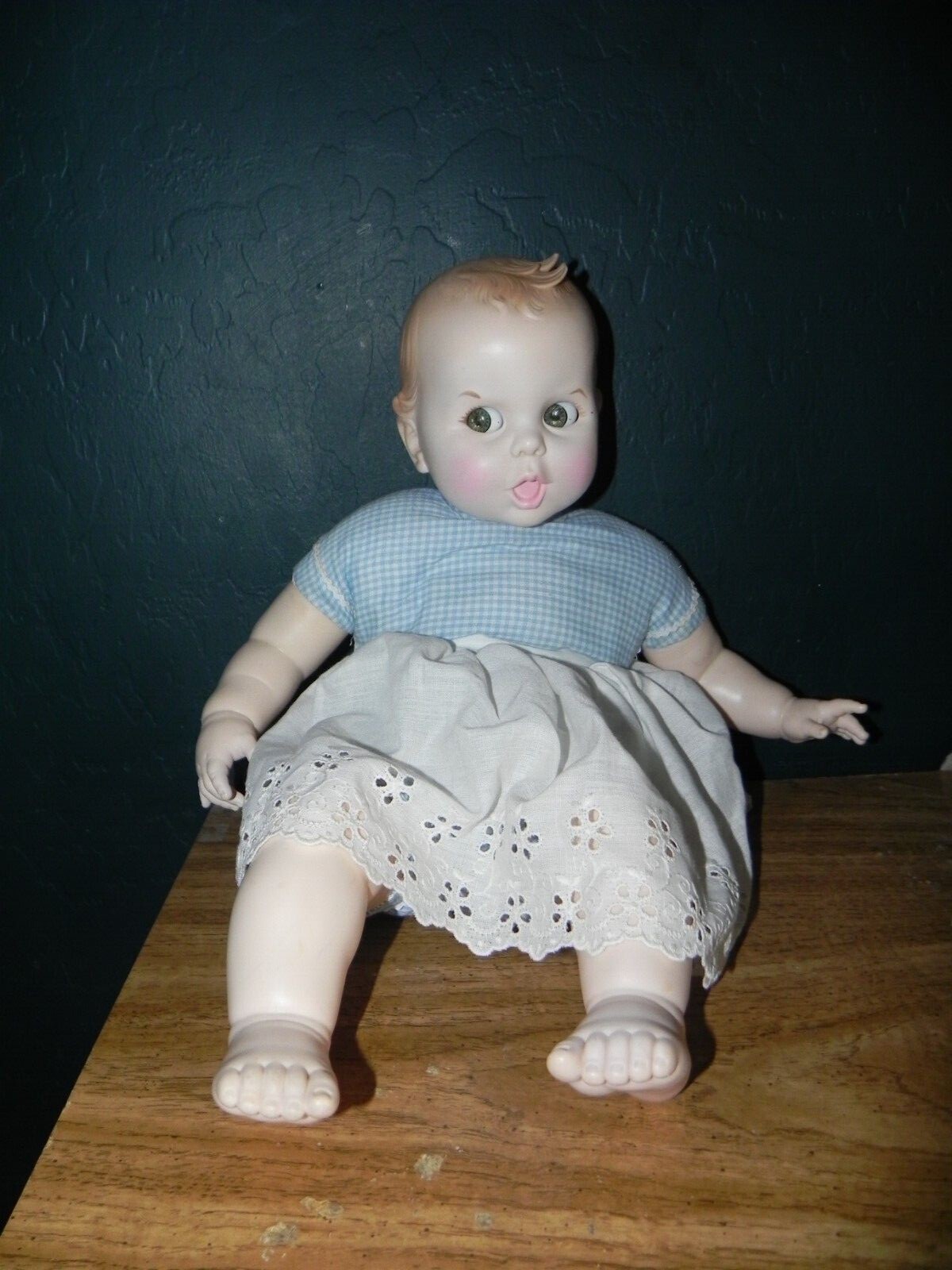 Vintage 1970’s GERBER BABY Doll Atlanta Novelty Moving Eyes 17” Vinyl