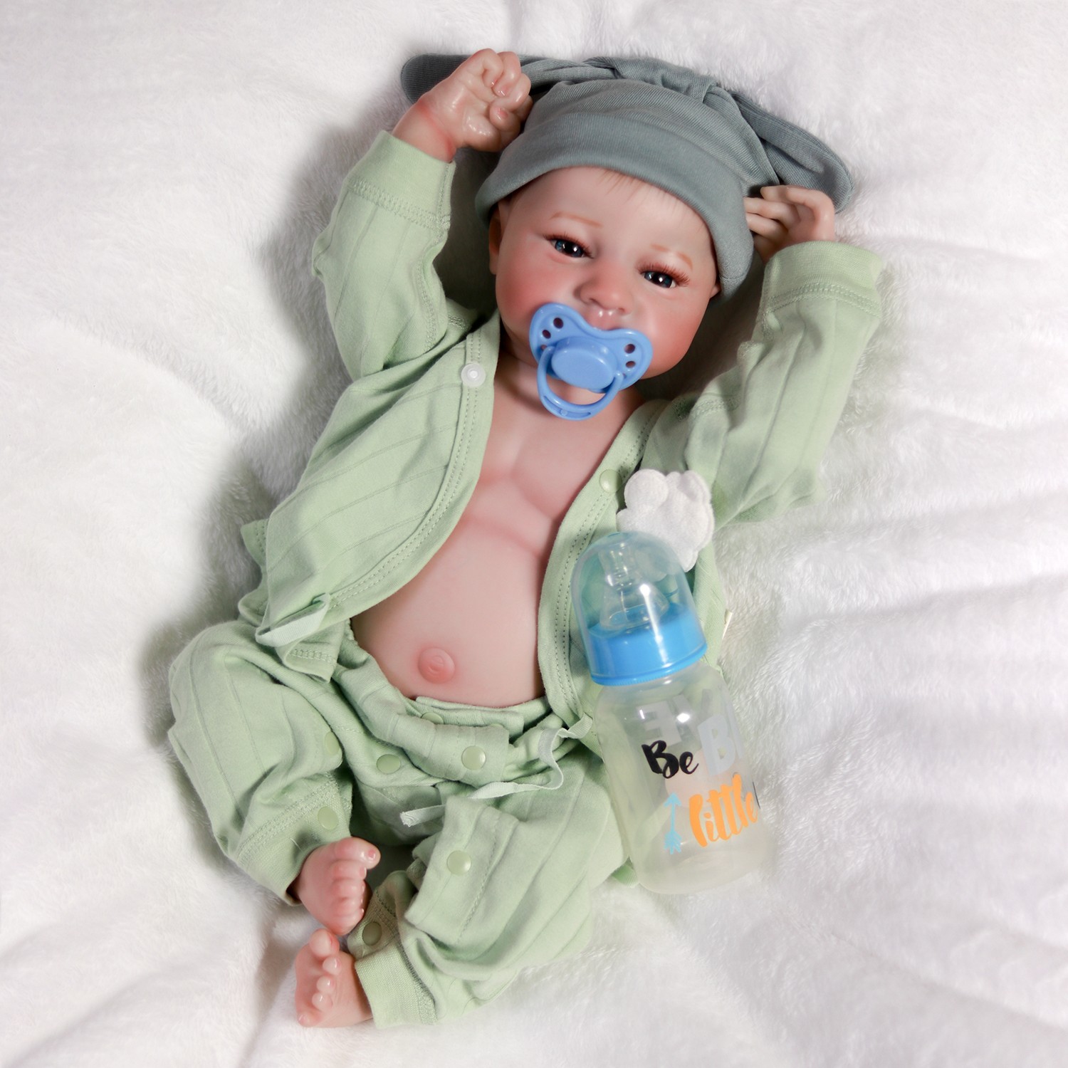 Realistic Reborn Dolls Twins Vinyl Silicone Waterproof Newborn Baby Boy&Girl Toy