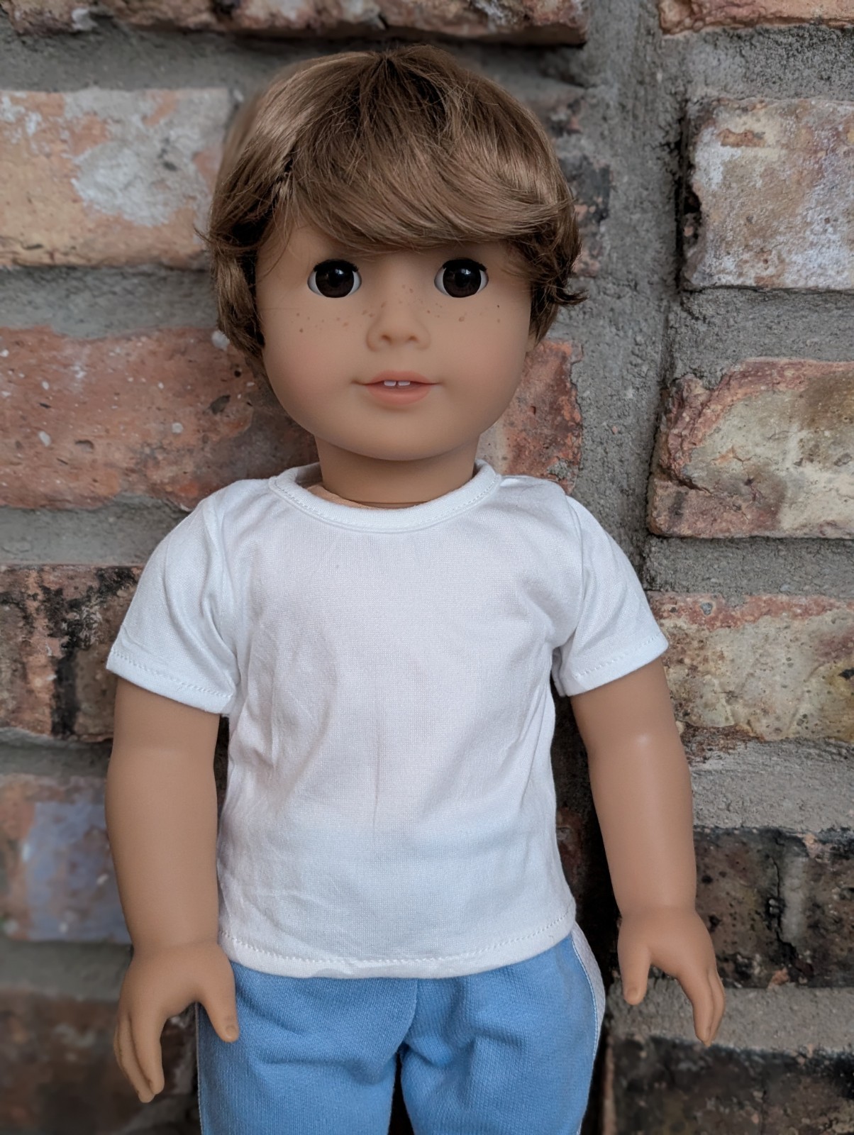 Tynan Custom Boy American Girl Doll OOAK Brown Hair Brown Eyes Classic Mold