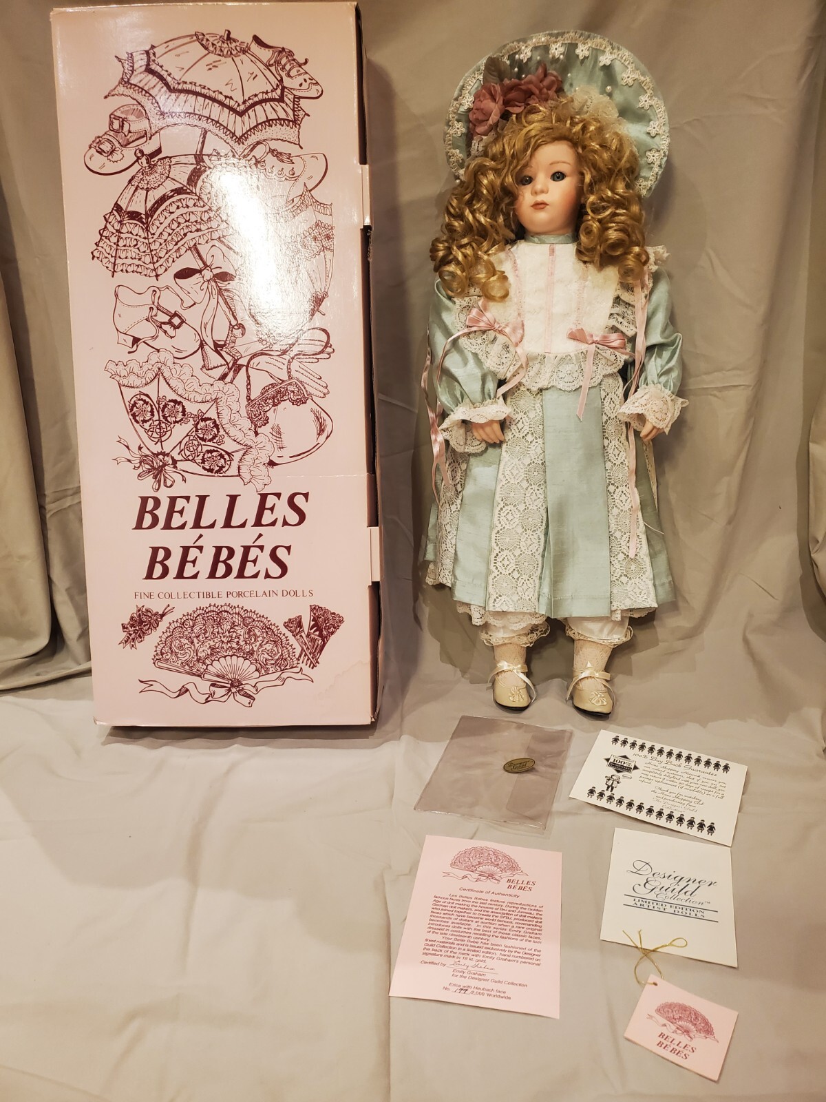 ERICA Emily Graham Belles BeBes PORCELAIN DOLL (26 inches tall)