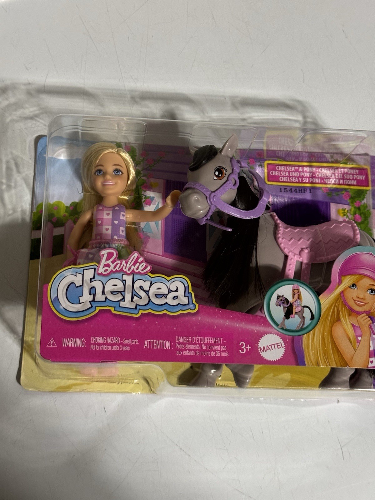 NEW Barbie Chelsea 14cm Doll & Pony Horse Playset Mattel
