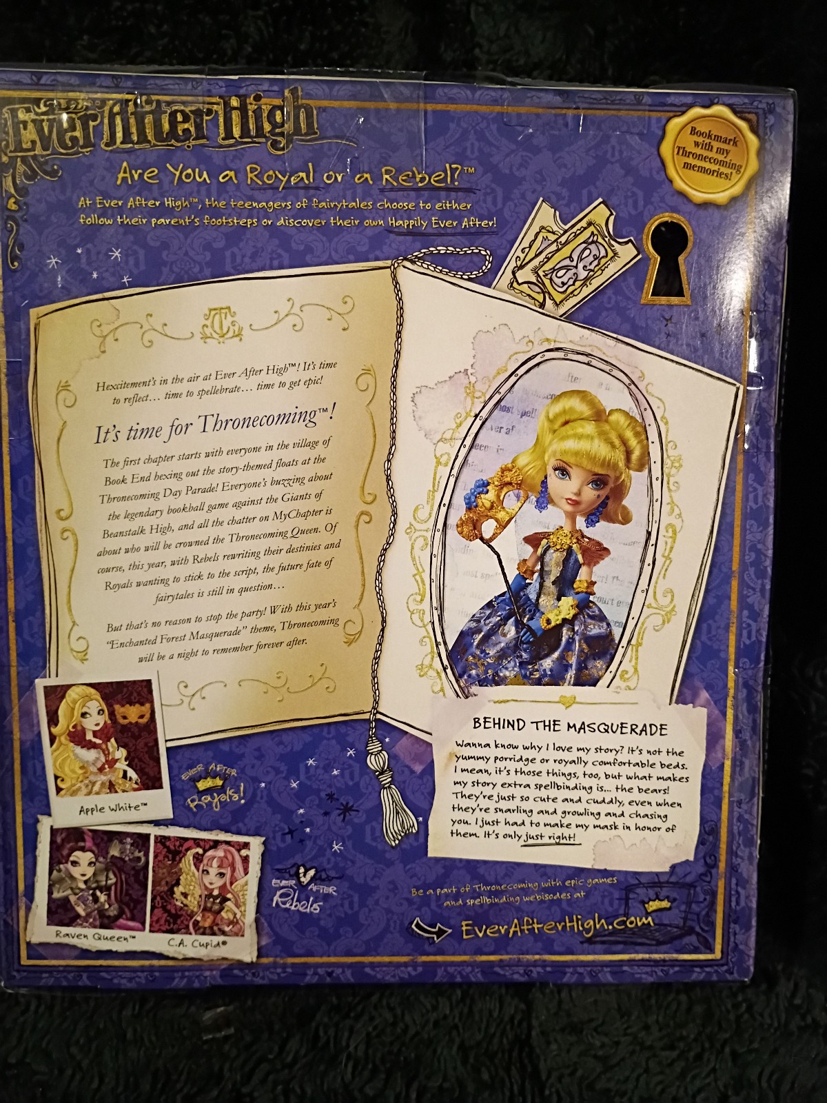 Ever After High Blondie Locks Thronecoming Doll 2013 READ* NRFB