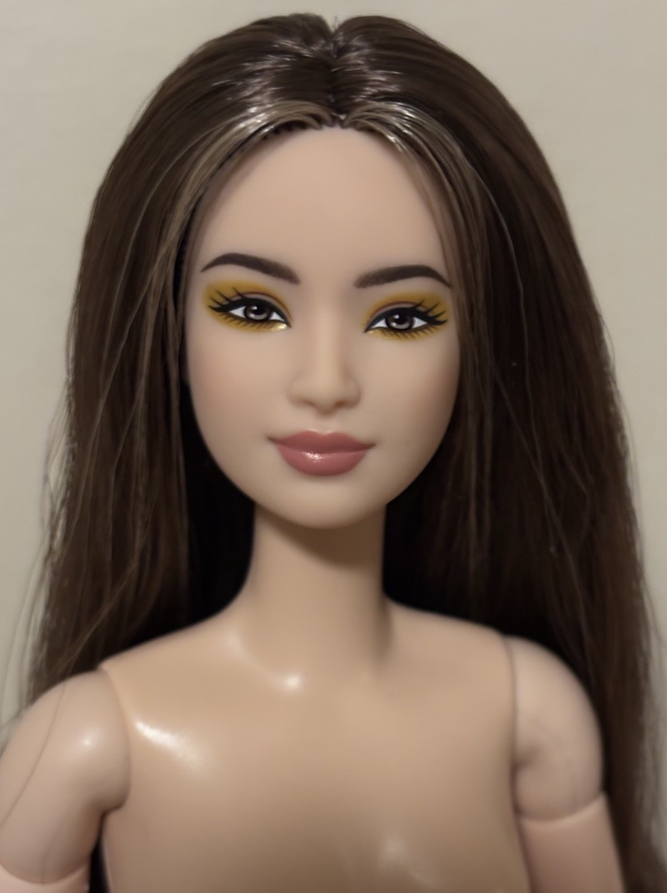2026 Barbie Basics Model 06 Neutrals Series Barbie OOAK Blonde Reroot (Partial)