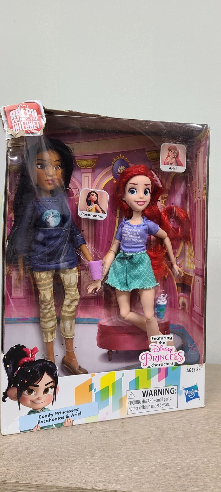 Disney Princess Ralph Breaks The Internet Movie Dolls, Ariel and Pocahontas Doll