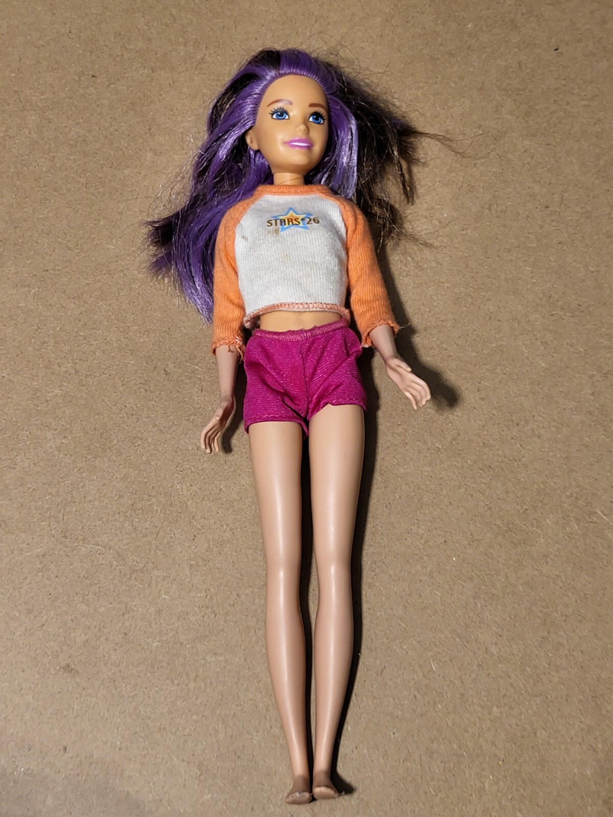 Mattel Barbie Skipper Doll Purple Streaked Hair with clothes 2016 C203B