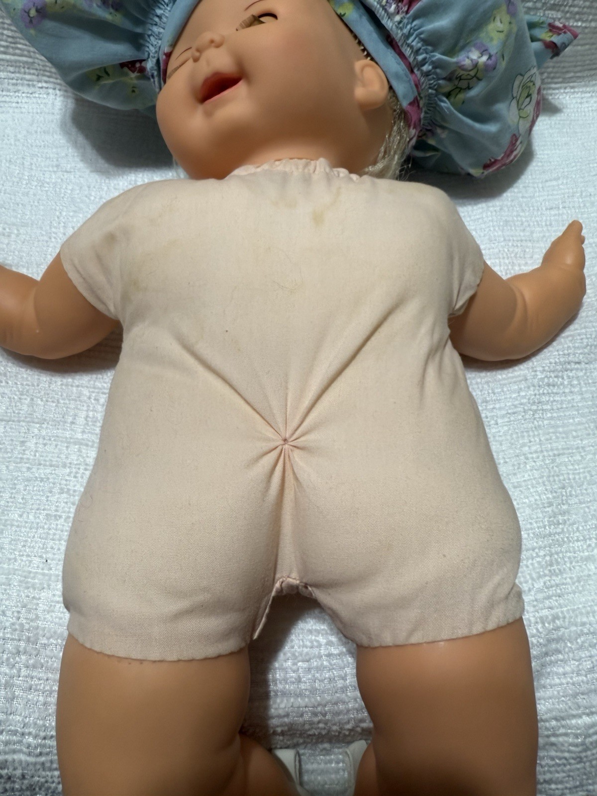1989 IDEAL “Bubbles”-16” Blonde Hair/Blue Eyes-Cloth/Plastic Baby Doll