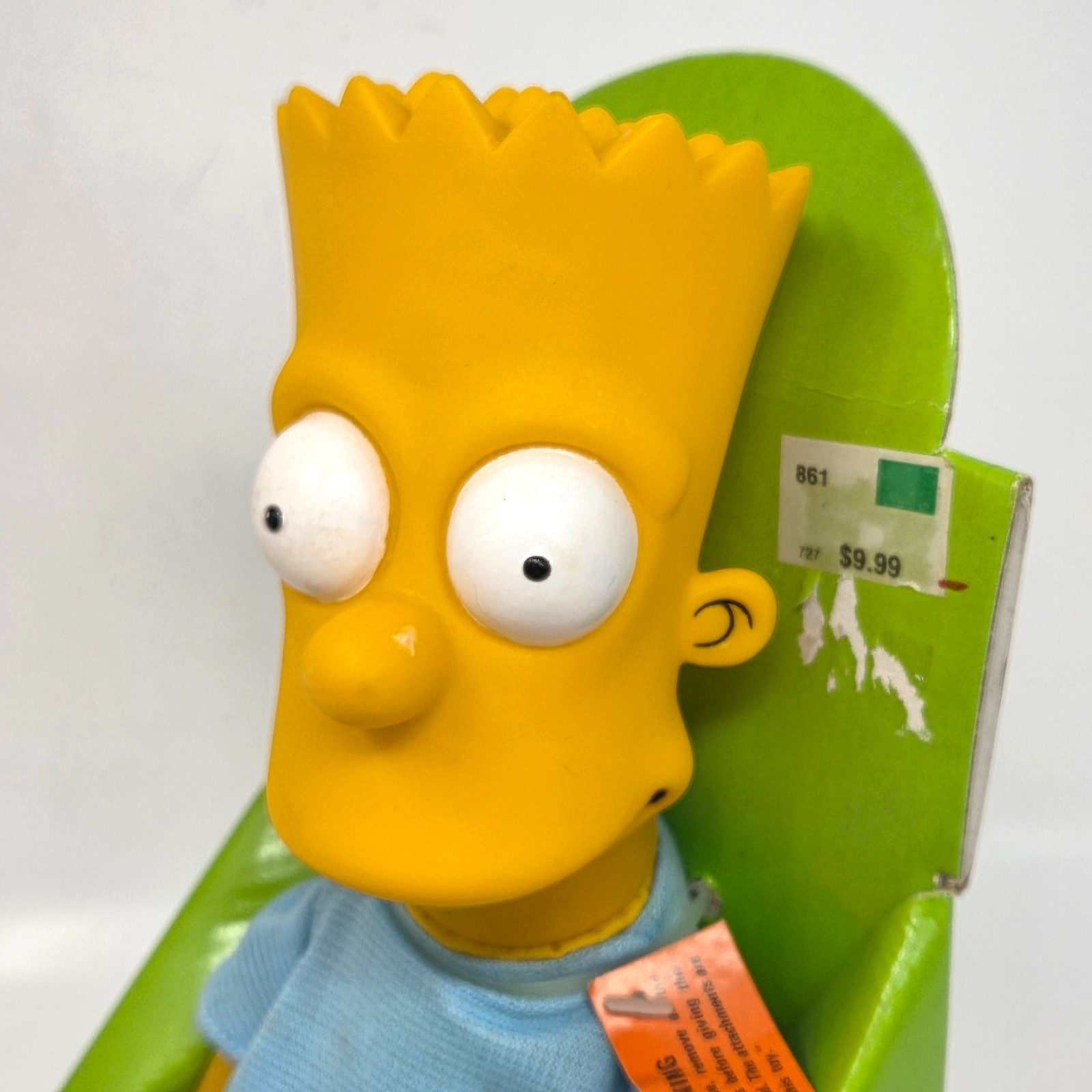 VINTAGE 1990 DAN DEE BART SIMPSON STUFFED ANIMAL PLUSH DOLL VINYL HEAD IN BOX