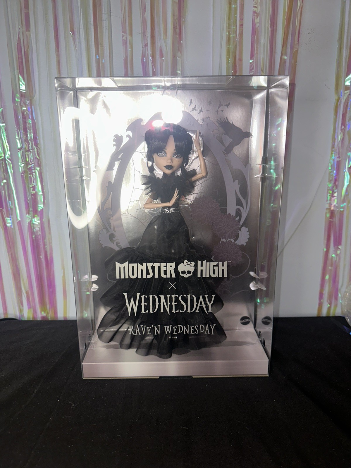 NEW Monster High Rave’N Dance Wednesday Doll Black Dress Addams Family Netflix