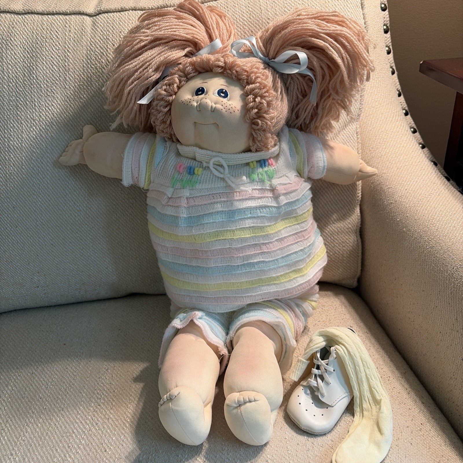 Vtg 22″ 1978 The Little People Xavier Roberts Soft Sculptures Cabbage Patch Doll
