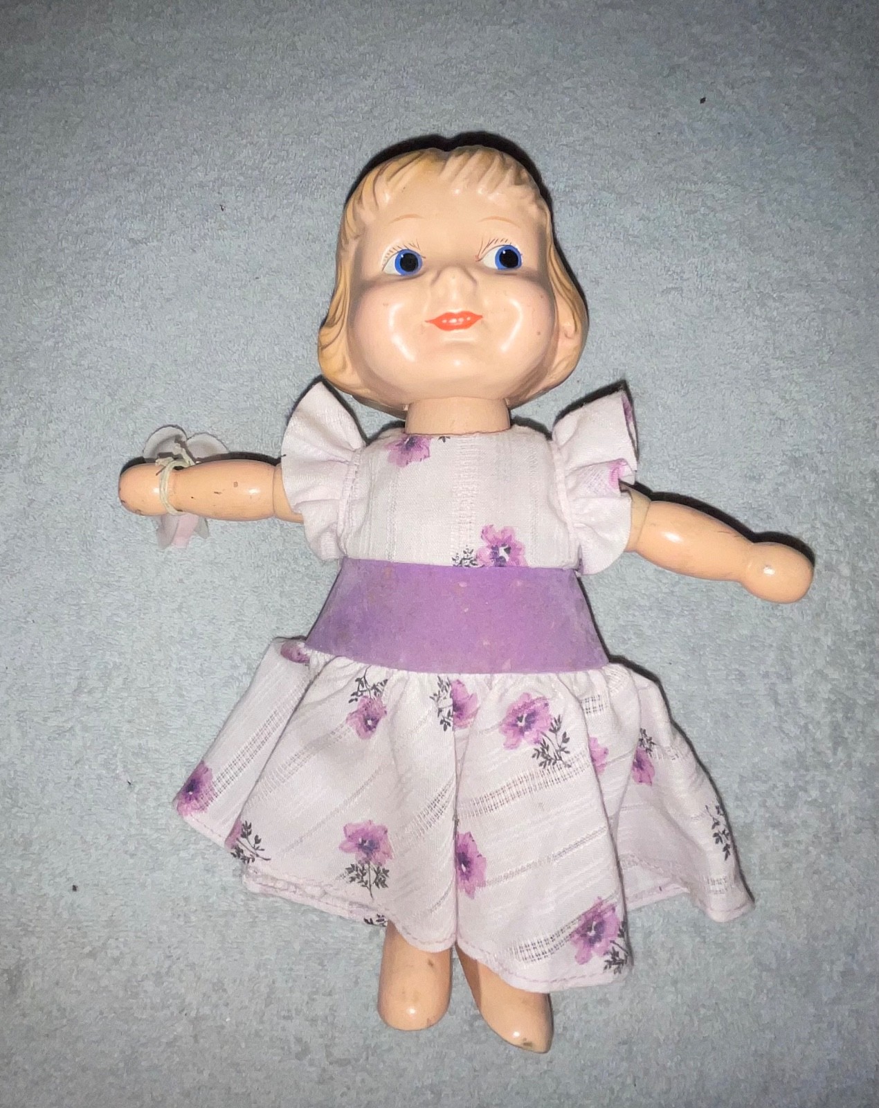 9.5” Vintage Antique 1929 Margie Jointed Doll Joseph Kallus Compo Wood