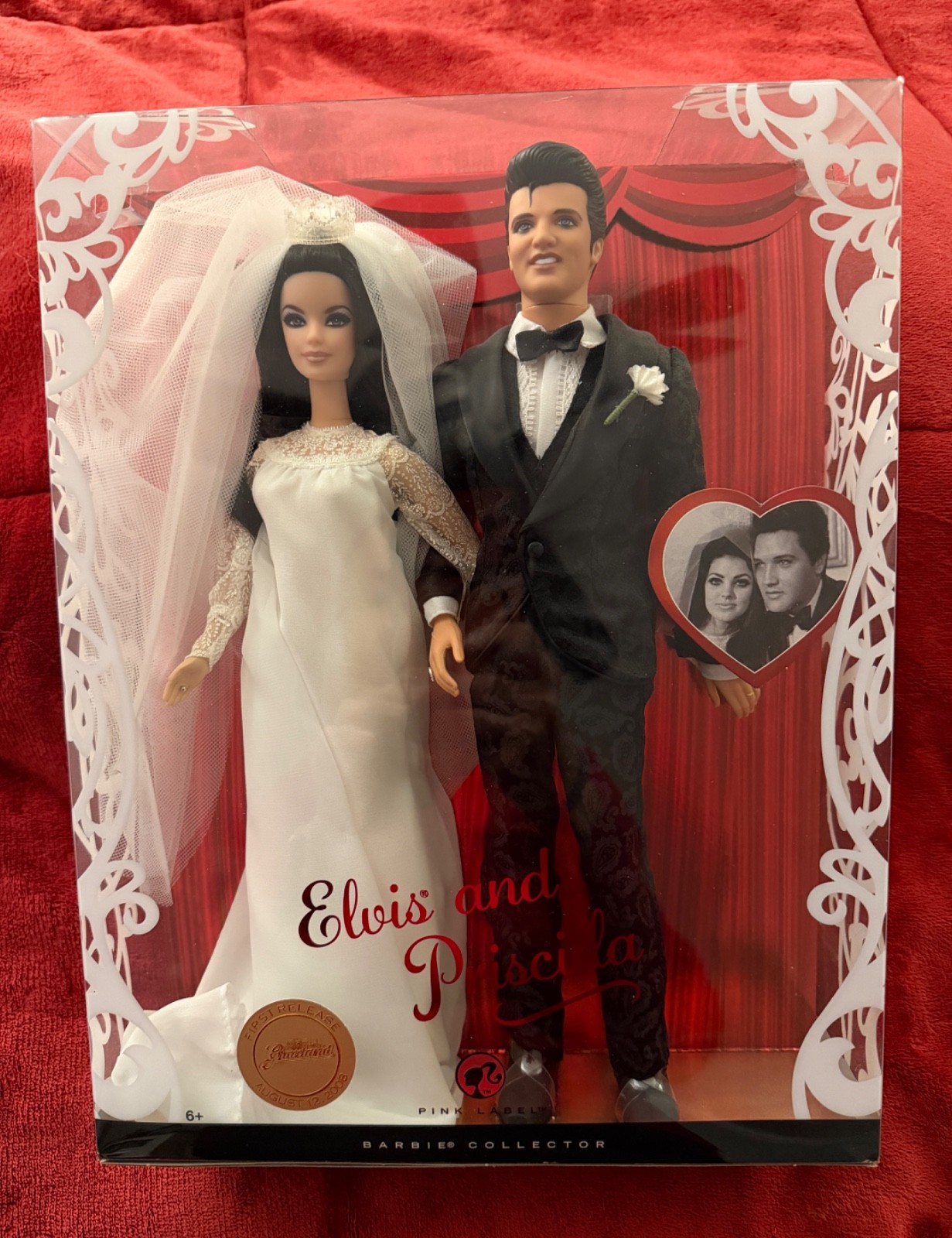 Barbie Elvis & Priscilla Wedding Dolls #/200 Graceland Seal Collectible RARE