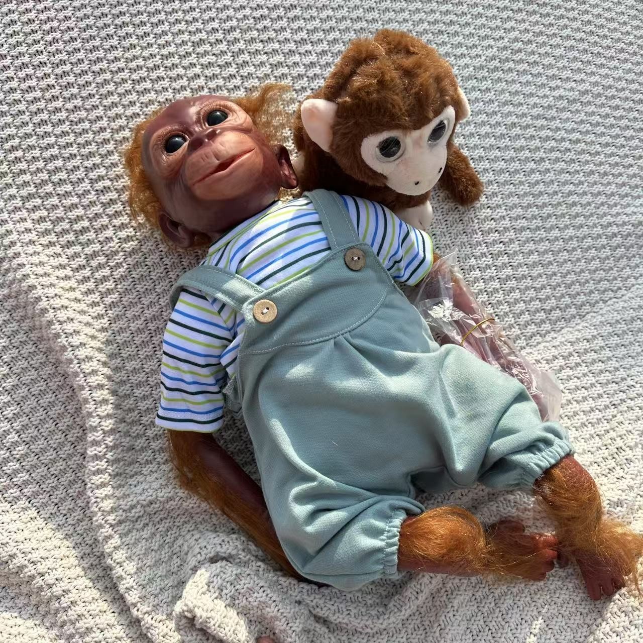 20In Newborn Realistic Baby Doll, Reborn Monkey Dolls Body Lifelike Flexible