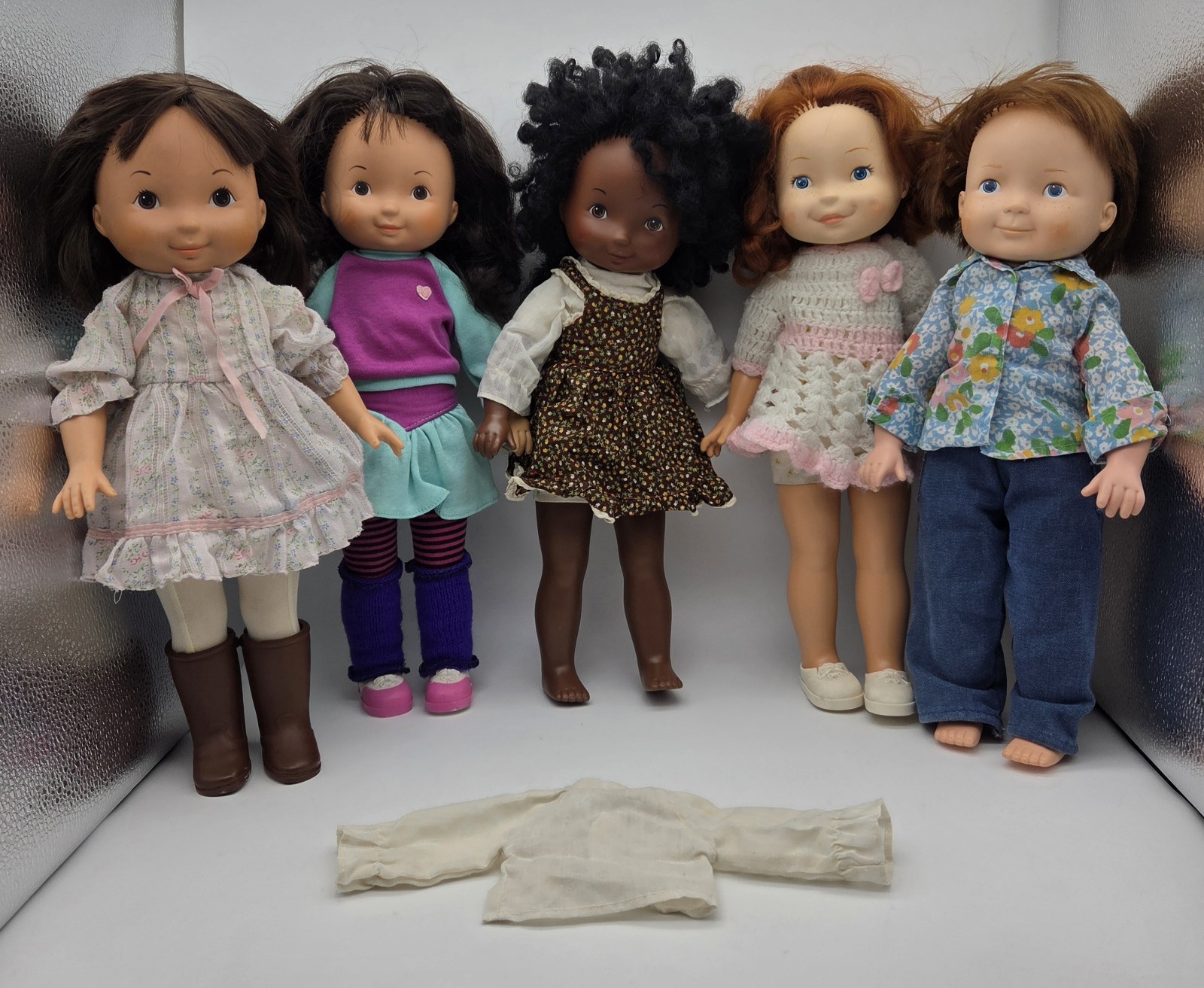 5 VTG. Dolls 70’s/80’s Fisher Price My Friend Dolls: Mikey/Nicky/Becky & 2 Jenny