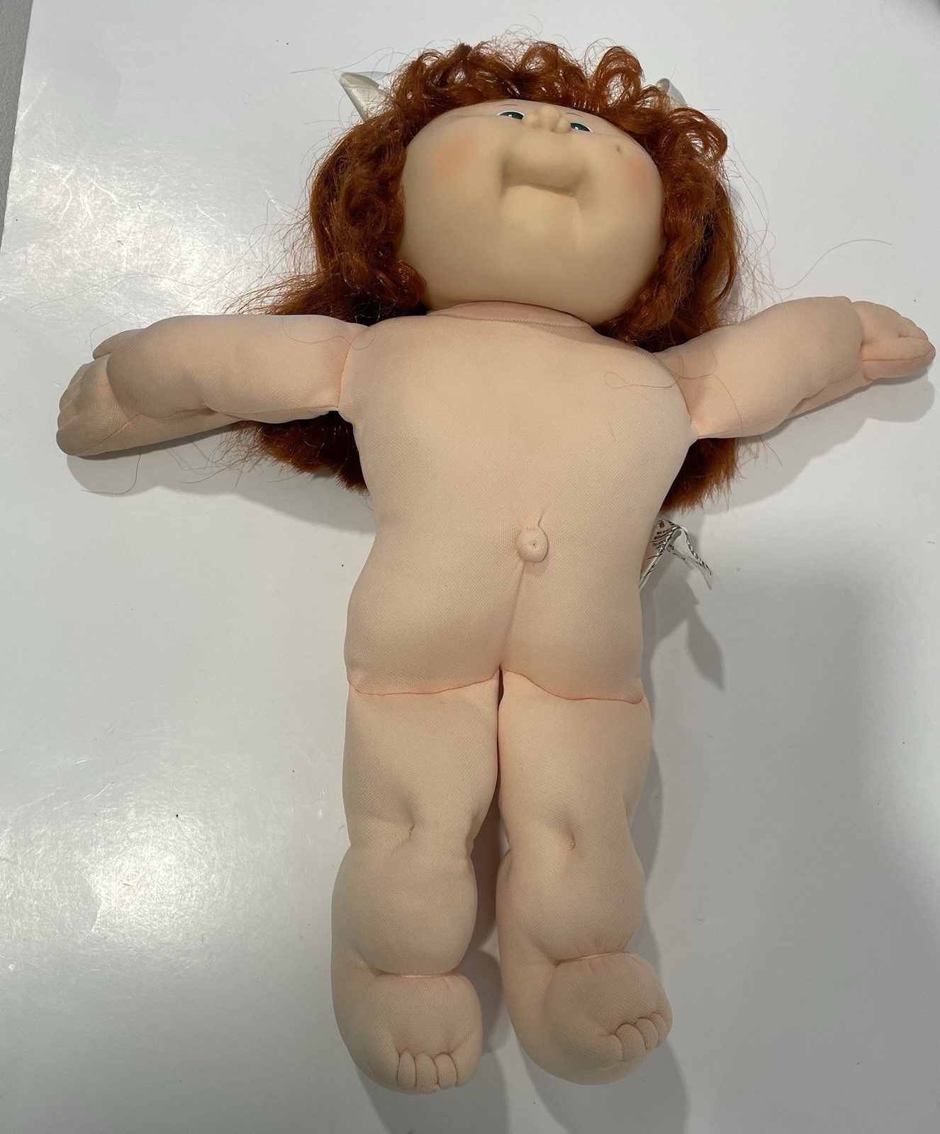 1986 Cabbage Patch Kids Designer Line Girl Doll Red Cornsilk Hair, Green Eyes