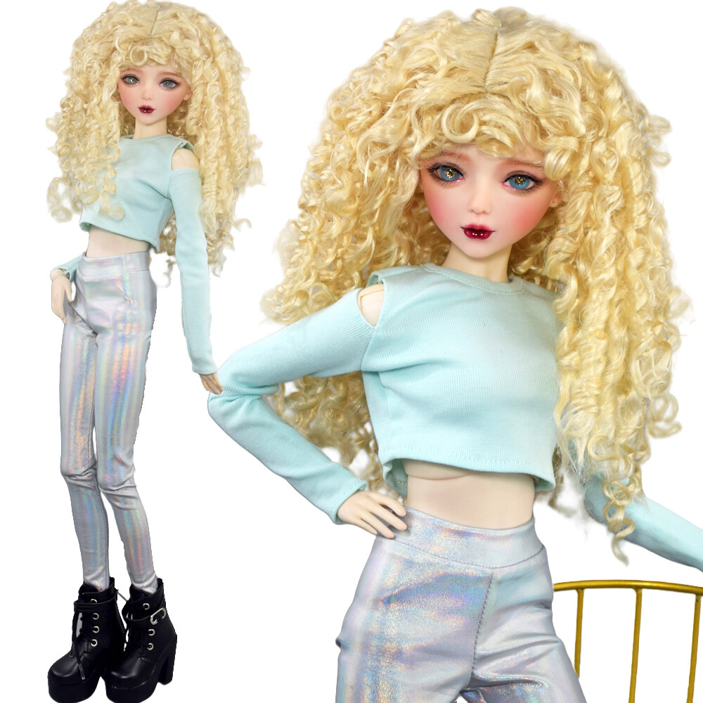 Yutotue 1/3 BJD Doll 22 inch Blue Eyes Female Doll Removable Clothes Pants Shoes