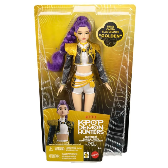 KPop Demon Hunters HUNTR/X Rumi Singing Fashion Doll sings the smash hit Golden