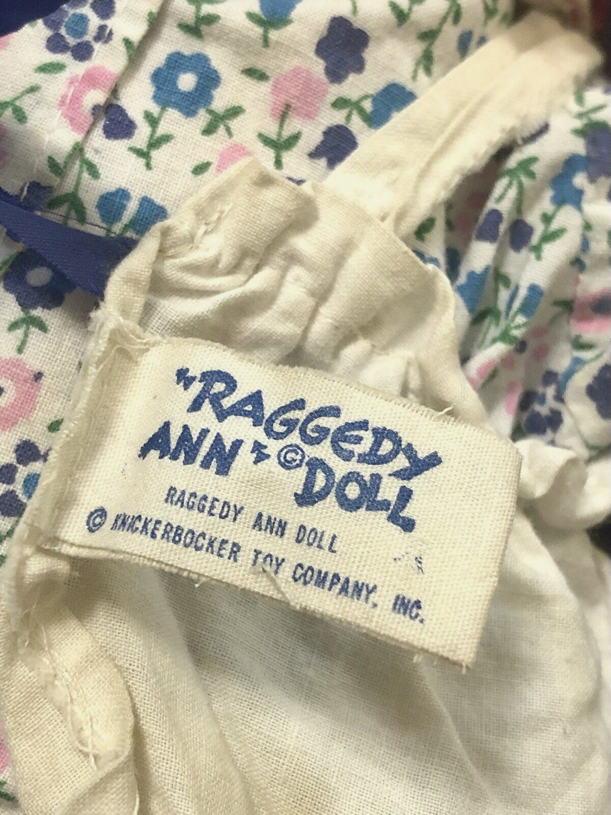 VTG Knickerbocker Raggedy Ann & Andy Dolls 15” Stuffed Toys Original 1960s