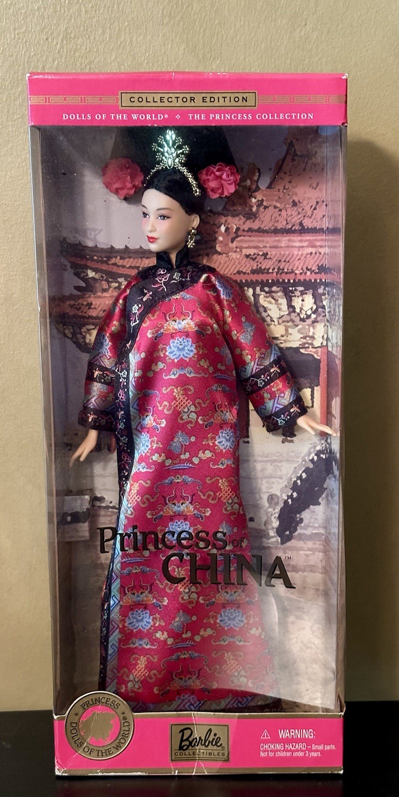 2001 Barbie Princess of China Doll – Dolls of the World NRFB 53368 CREASED BOX