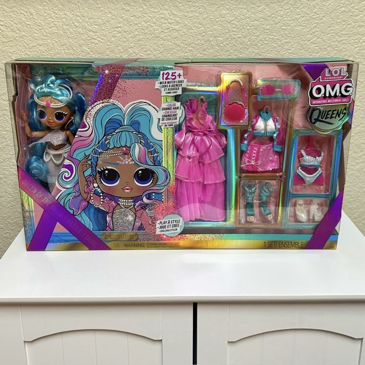 LOL Surprise OMG Queens Splash Beauty Fashion Doll 125+ Mix & Match Looks NEW
