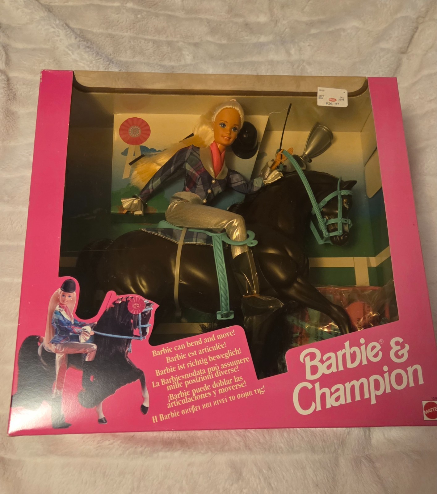Barbie & Champion The Horse Barbie Doll Horse Riding Play Set 1994 Mattel 13181
