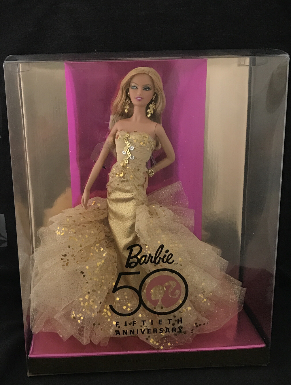 BARBIE 50TH ANNIVERSARY GOLD GLAMOUR~DESIGNED BY ROBERT BEST~2008~SEALED & MINT