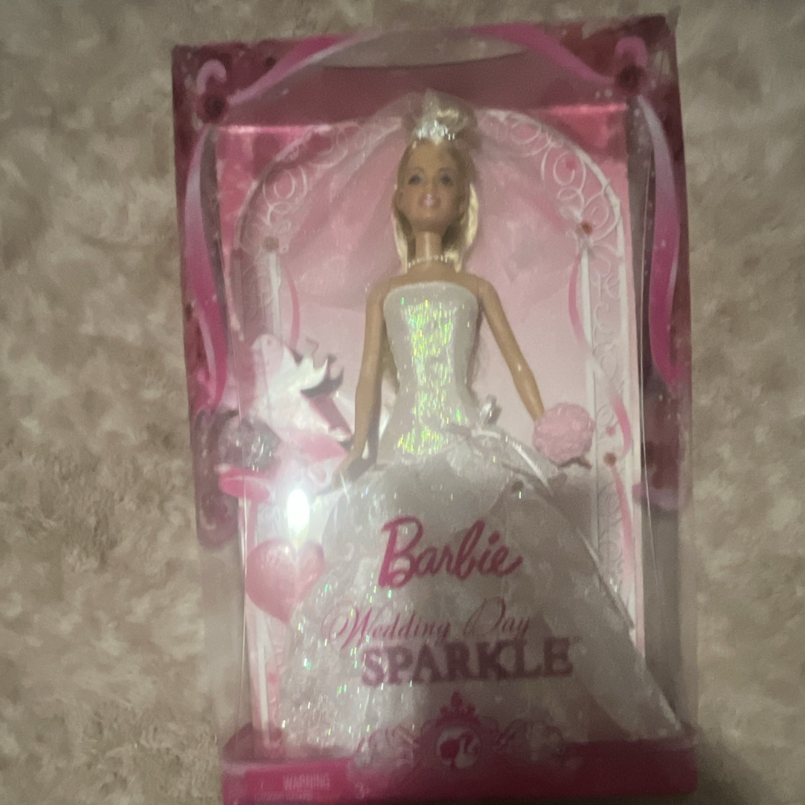 Barbie Wedding Day Sparkle Doll 11in 2008 Original Unopened Box (damaged box)
