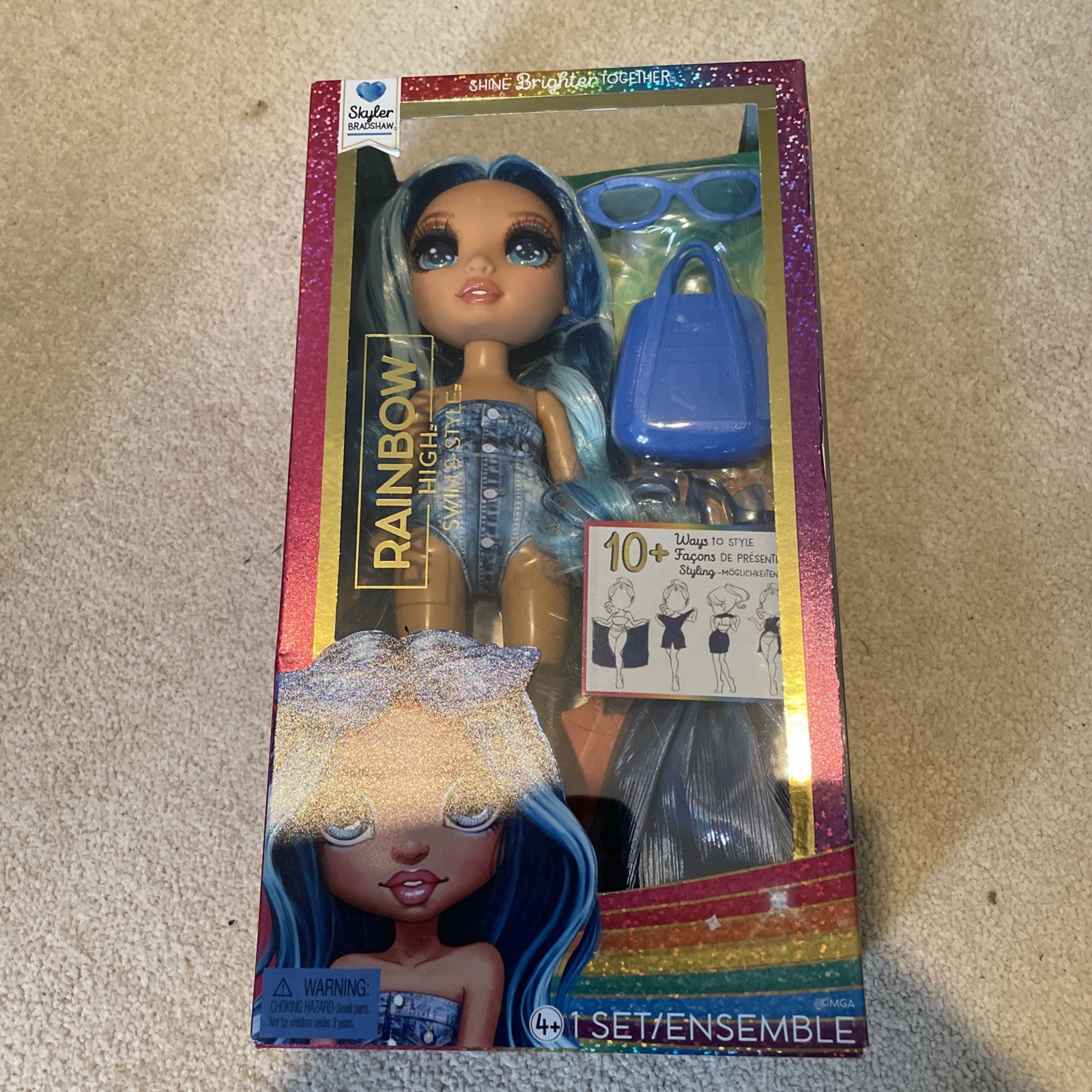 Rainbow High Swim & Style Skyler Fashion Toy Doll for Boys and Girls Accessories