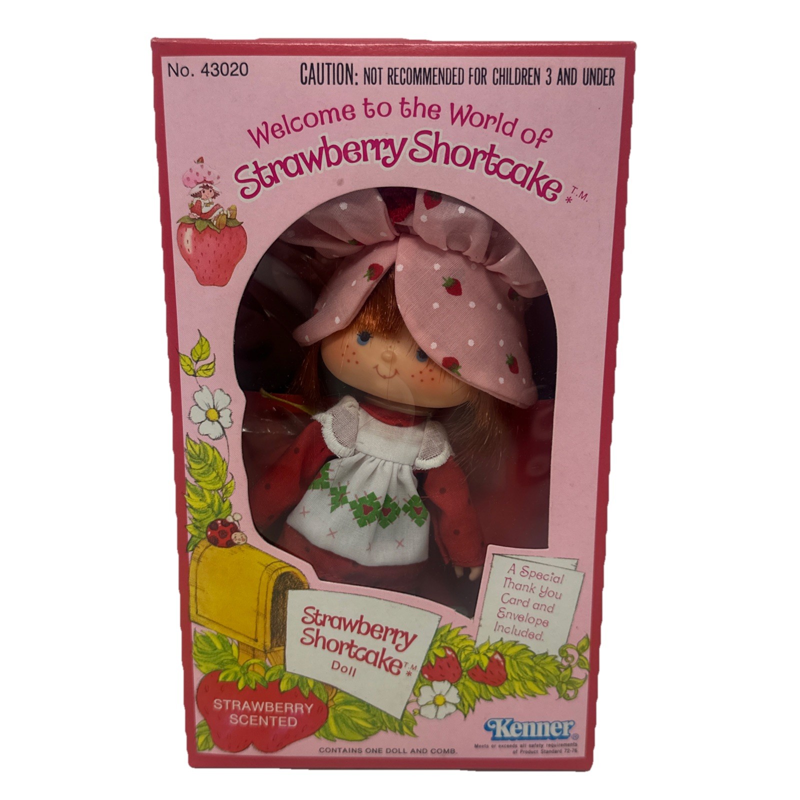 Vintage 1979 1st Edition Flat Hand Strawberry Shortcake Doll #43020 NIB