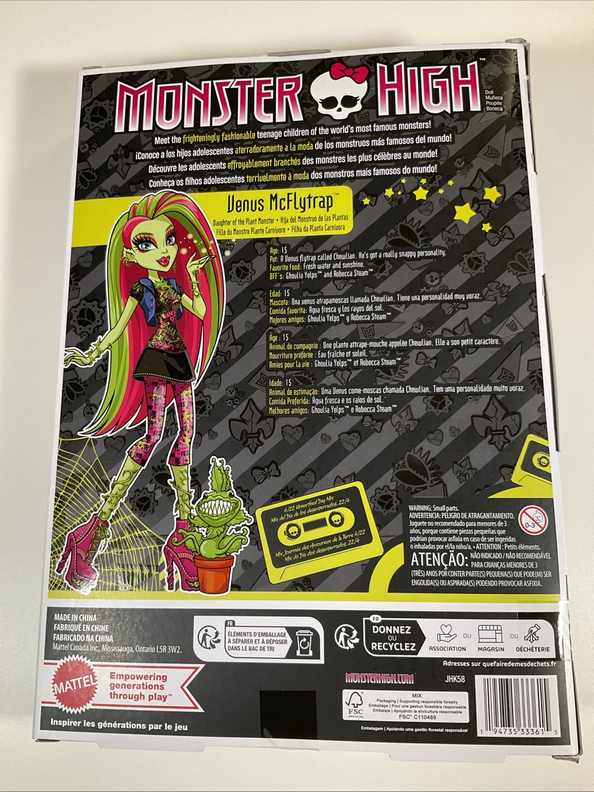 Monster High Boo-riginal Creeproduction Venus McFlytrap Doll New In Box Mattel